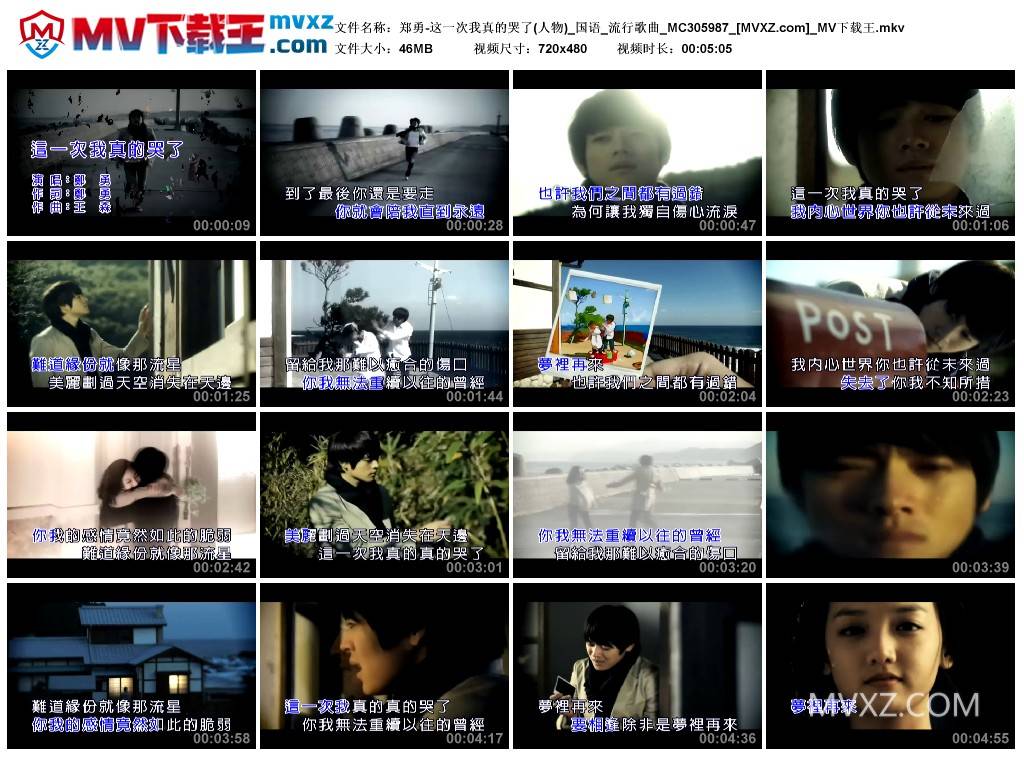 郑勇-这一次我真的哭了(人物)_国语_流行歌曲_MC305987